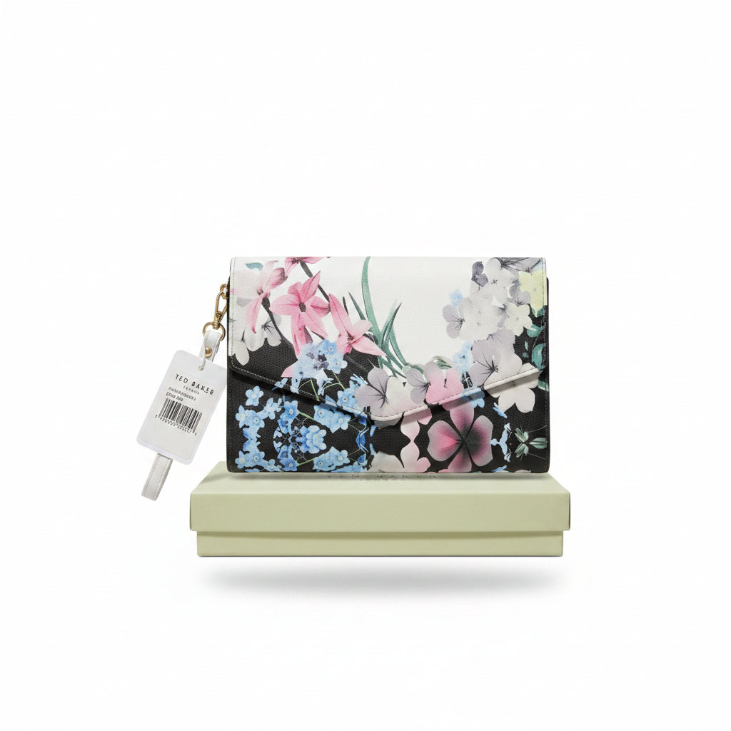 Ted Baker Floral Mirror Pouch in Elegant Botanical Print 🌸✨