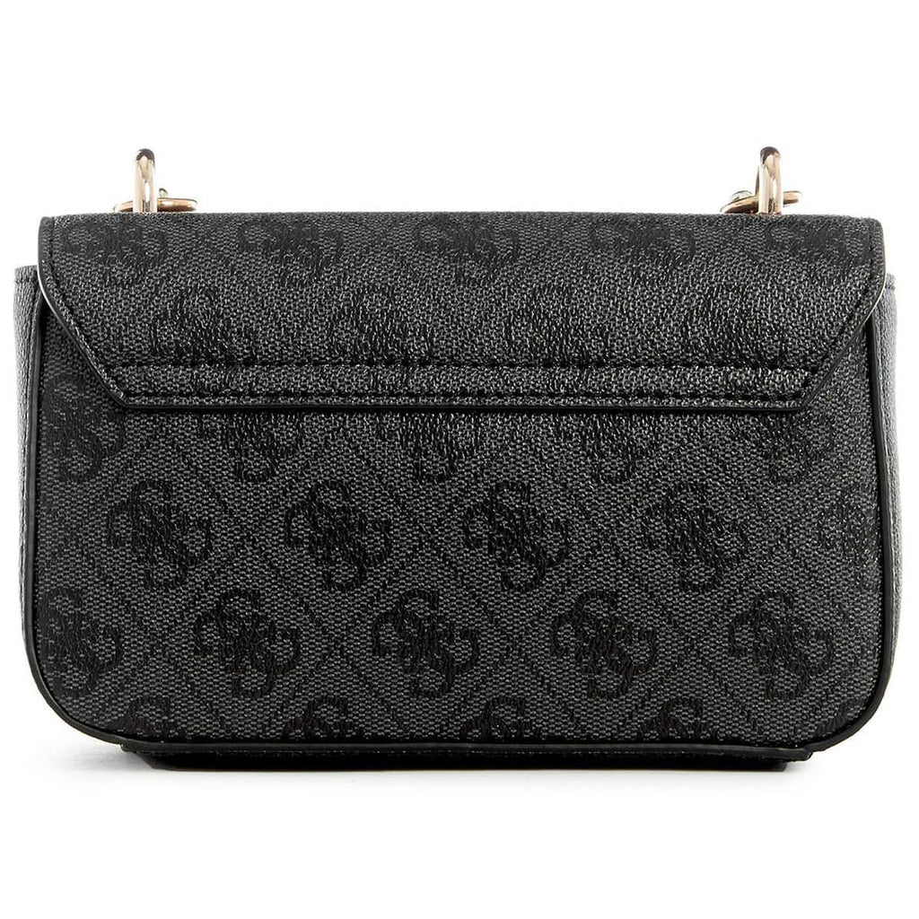 Guess Est 1981 Black Logo Crossbody with Gold-Tone Chain 🖤✨
