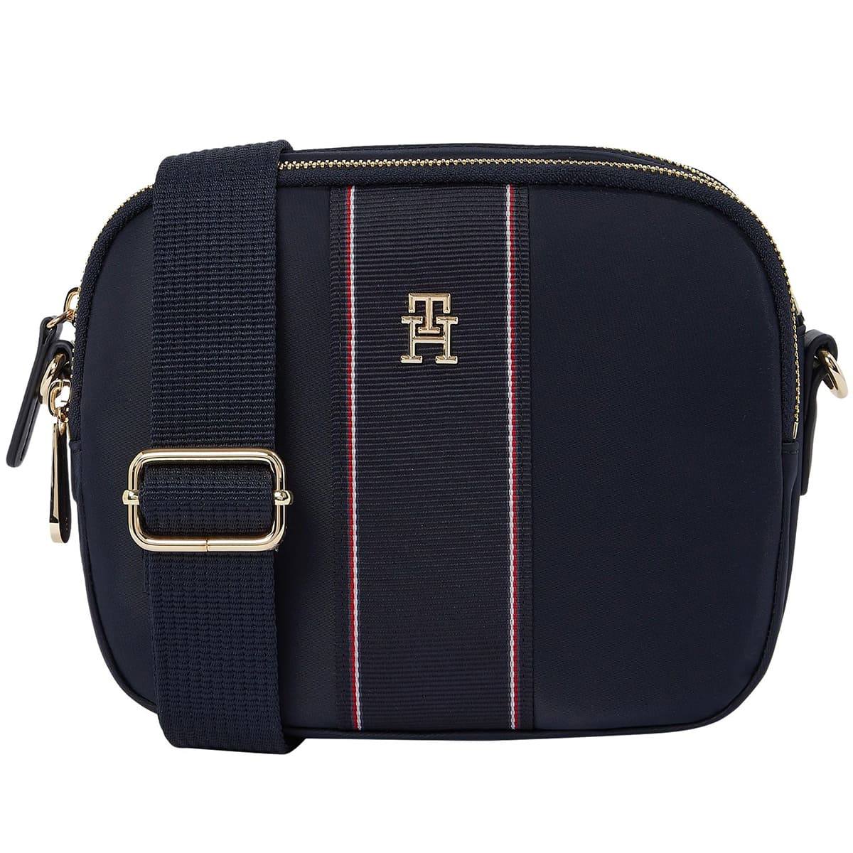 Tommy Hilfiger Navy Blue Crossbody Bag with Gold-Tone Hardware 👜✨