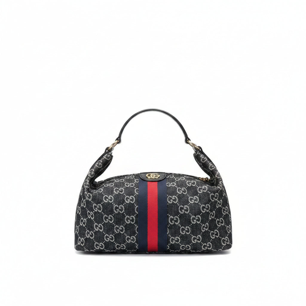 Gucci GG Monogram Canvas Handbag with Web Stripe 👜✨