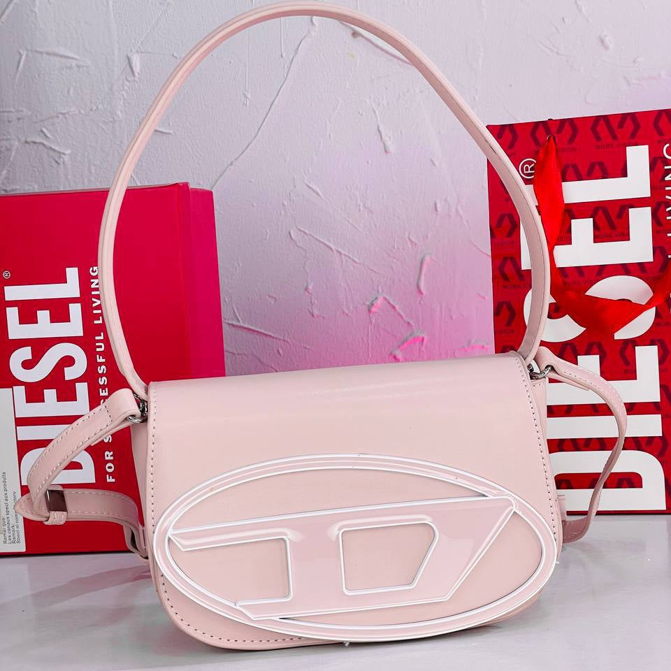 Diesel Signature Logo Shoulder Bag in Pastel Tones 👜✨