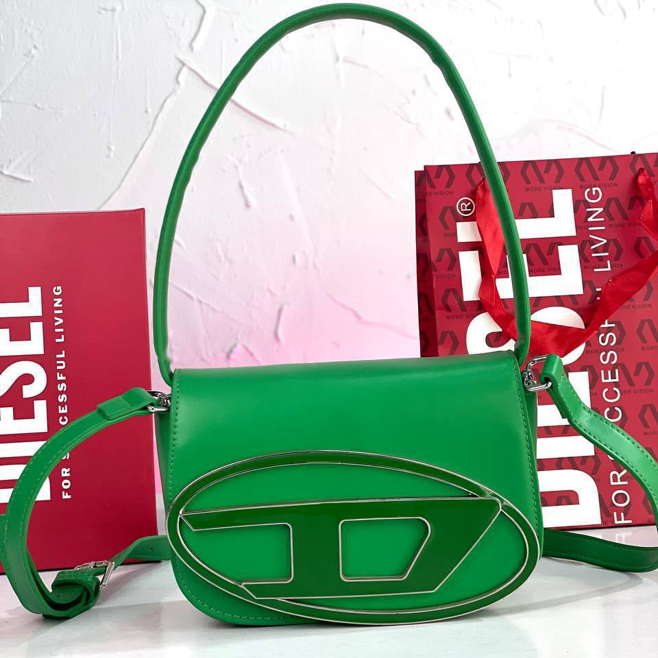 Diesel Signature Logo Shoulder Bag in Pastel Tones 👜✨