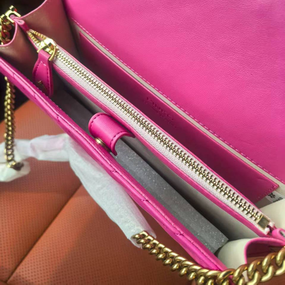 PINKO Studded Crossbody Bag with Signature Bird Hardware 🖤✨