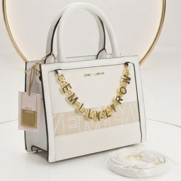 Emily Loran Chic Monochrome Crossbody Handbag 👜✨