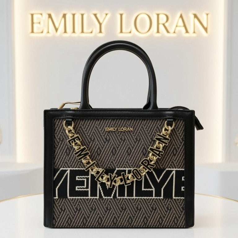 Emily Loran Chic Monochrome Crossbody Handbag 👜✨