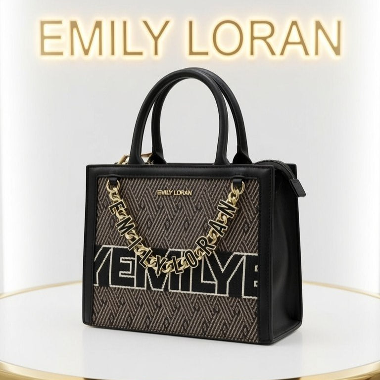 Emily Loran Chic Monochrome Crossbody Handbag 👜✨