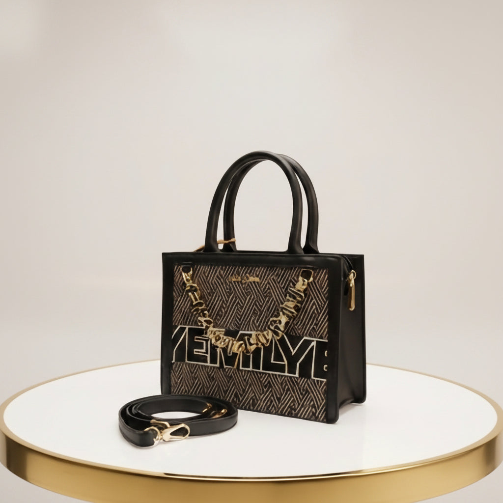 Emily Loran Chic Monochrome Crossbody Handbag 👜✨