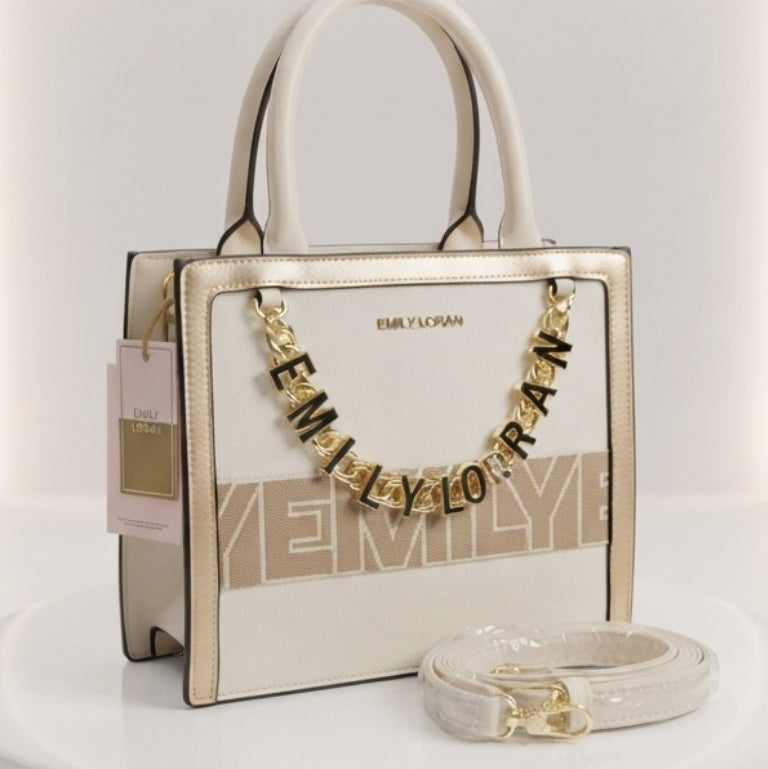 Emily Loran Chic Monochrome Crossbody Handbag 👜✨