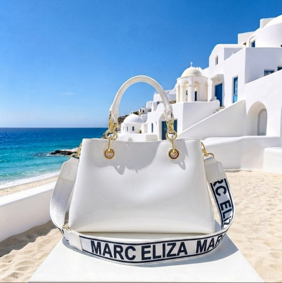 Marc Eliza Glossy Silicone Statement Bag