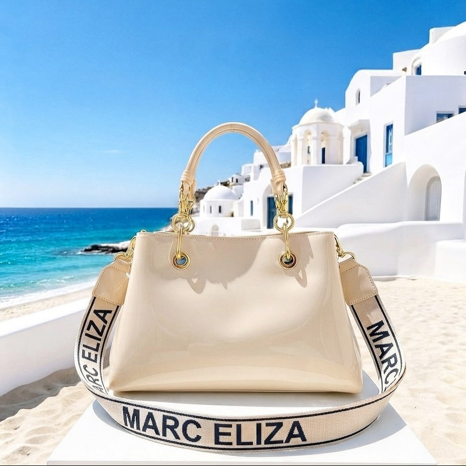 Marc Eliza Glossy Silicone Statement Bag