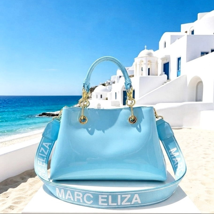Marc Eliza Glossy Silicone Statement Bag