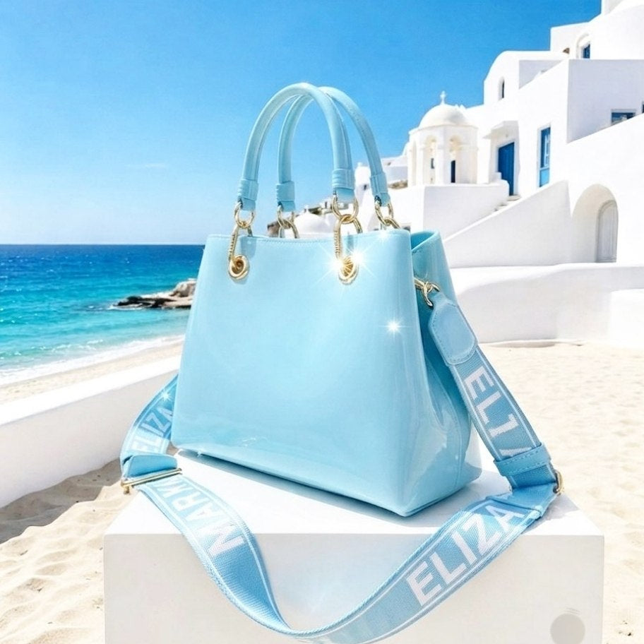 Marc Eliza Glossy Silicone Statement Bag