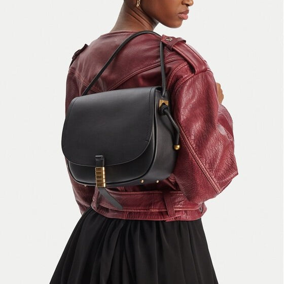 Pinko Mirror Original Leather Saddle Bag