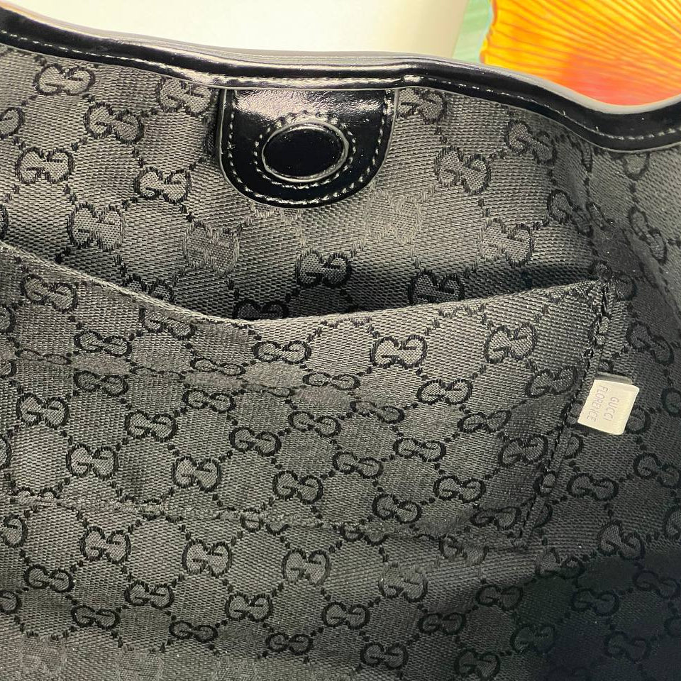 Signature Web Strap Tote Bag with Detachable Pouch