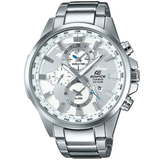 Casio Edifice World Time Stainless Steel Watch