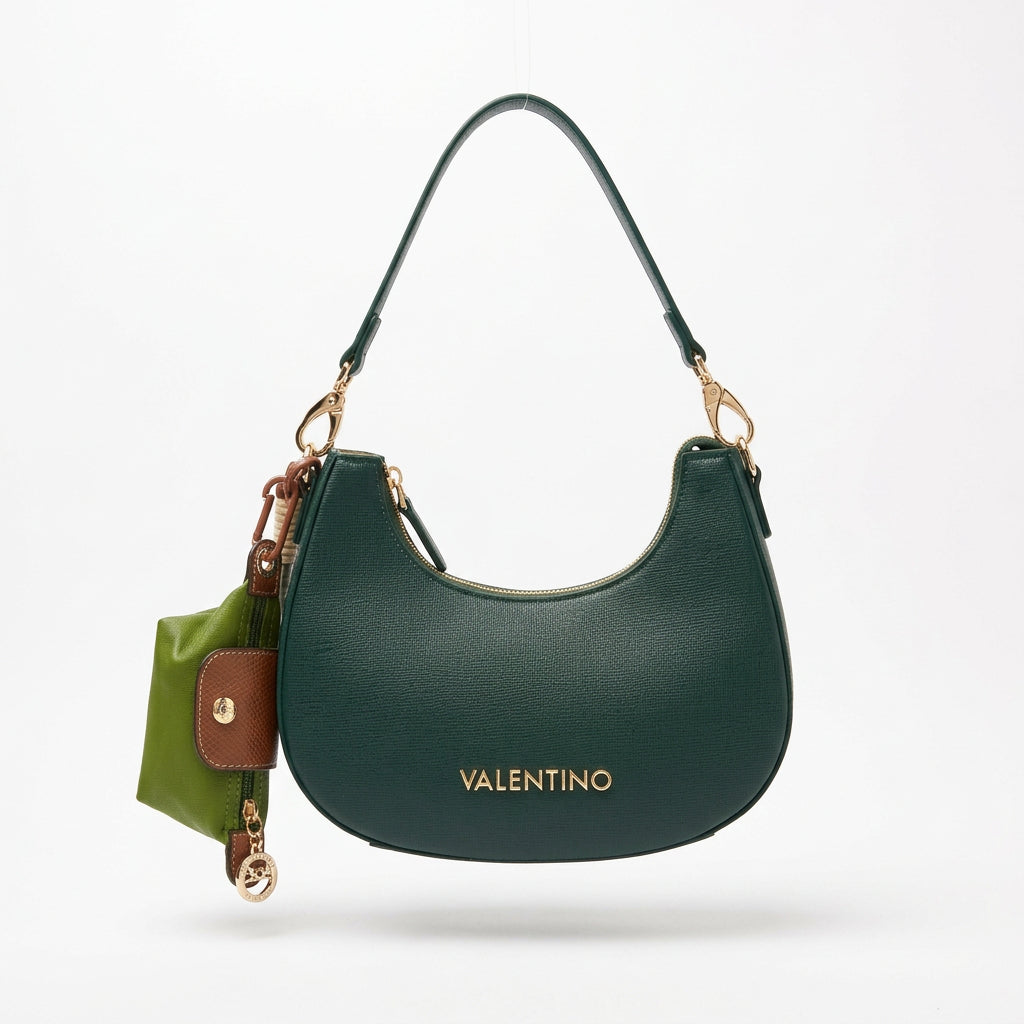 Valentino Crescent Handbag with Detachable Pouch