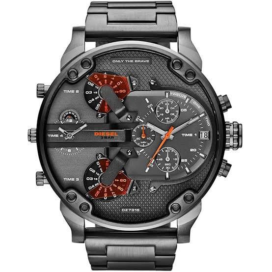 Diesel Mr. Daddy 2.0 Gunmetal Stainless Steel Multi-Dial Watch