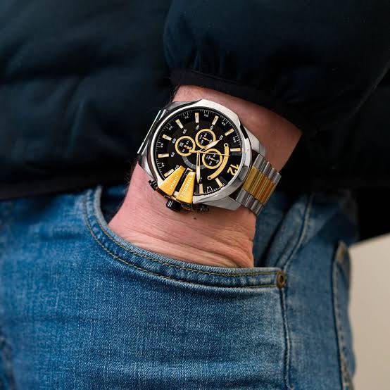 Diesel Only The Brave Two-Tone Stainless Steel Chronograph Watch