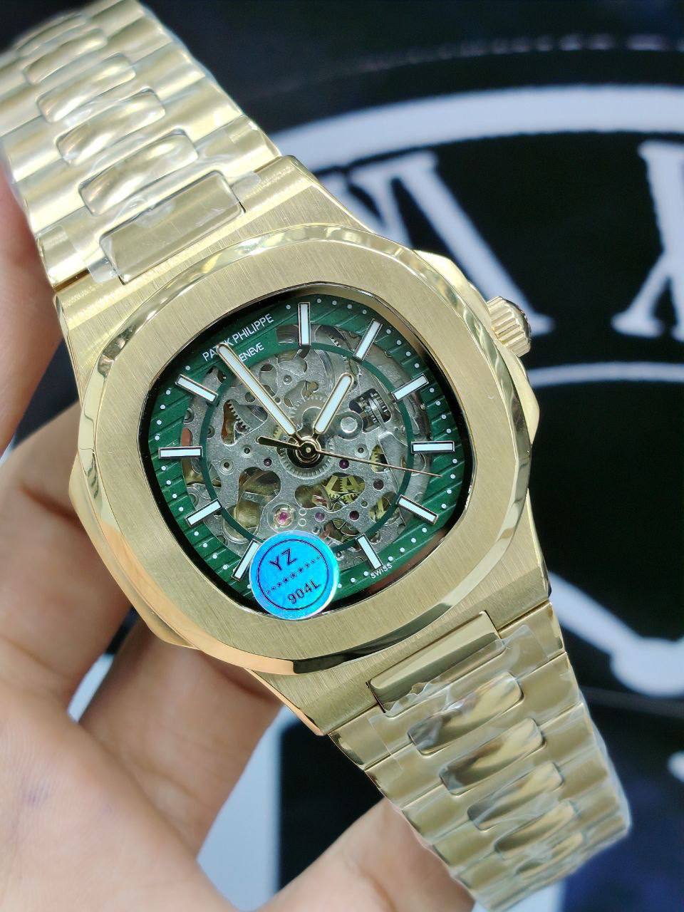 Patek Philippe Skeleton Nautilus Luxury Steel Watch ⌚✨⚙️