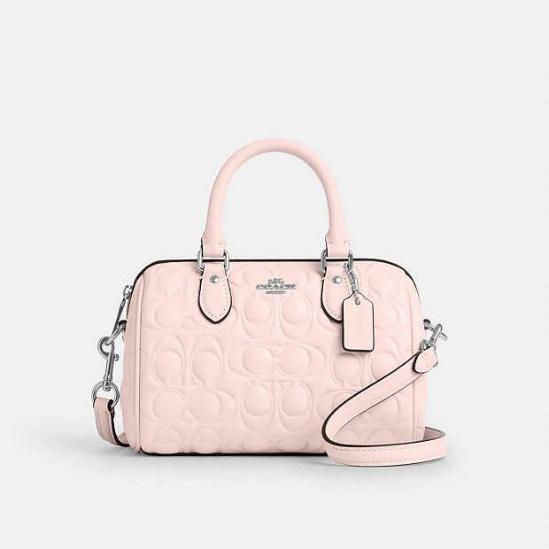 Coach Rowan Satchel in Quilted Signature Leather 👜🤍✨