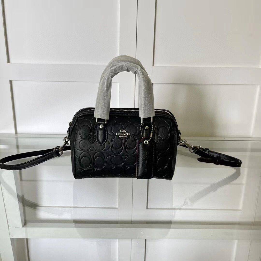 Coach Rowan Satchel in Quilted Signature Leather 👜🤍✨