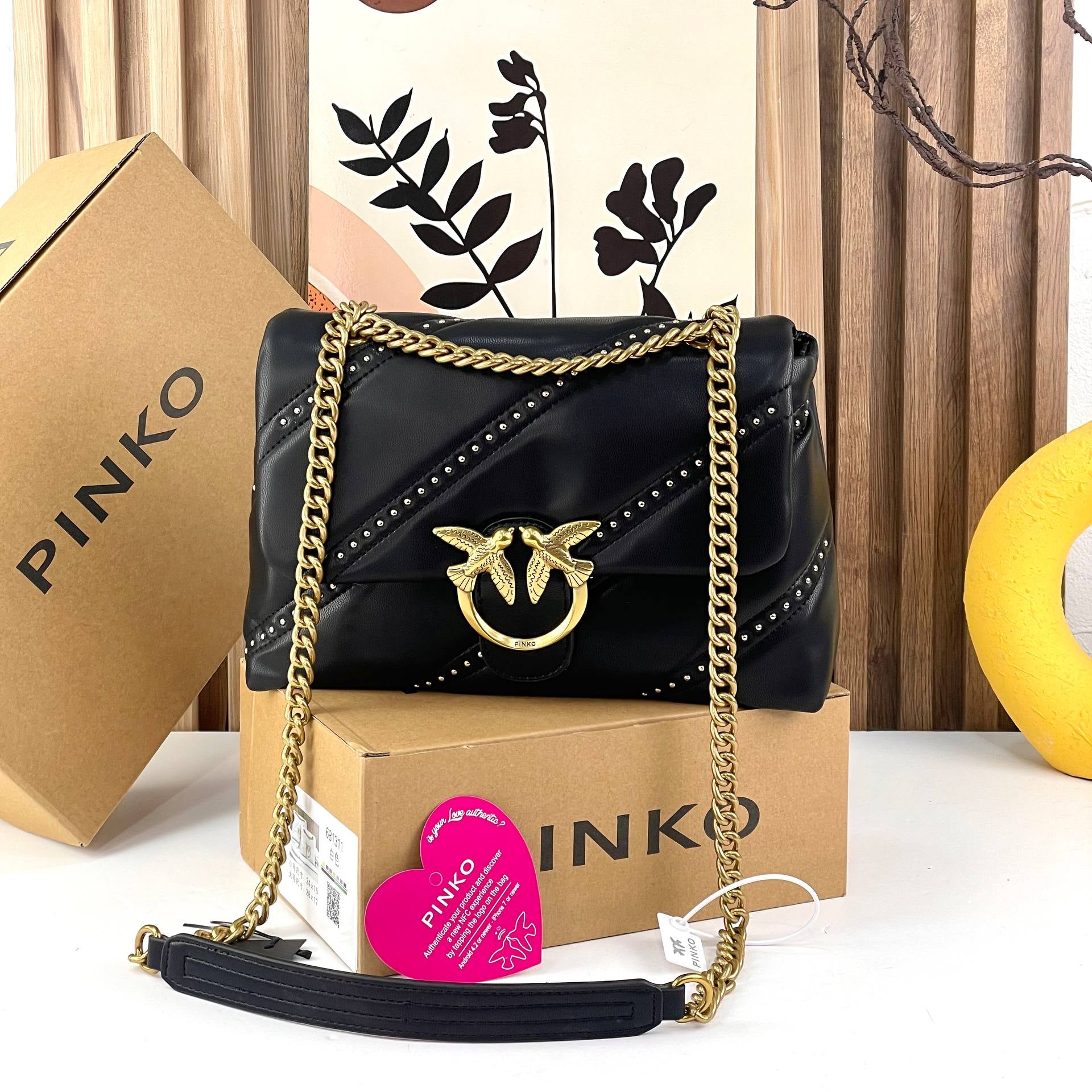 PINKO Black Chic Bag 🖤👜