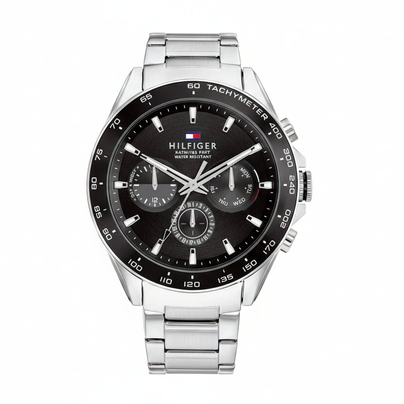 Tommy Hilfiger Stainless Steel Water-Resistant Watch ⌚⚫