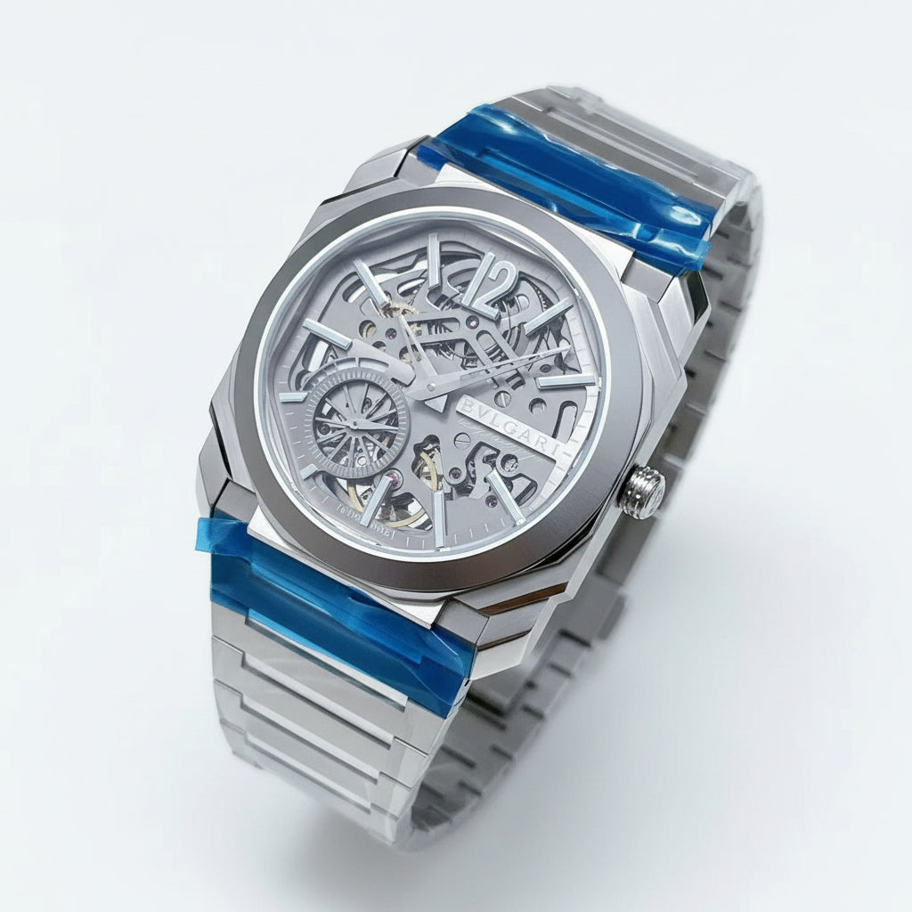 Bvlgari Silver Metal Men's Watch ⌚️✨