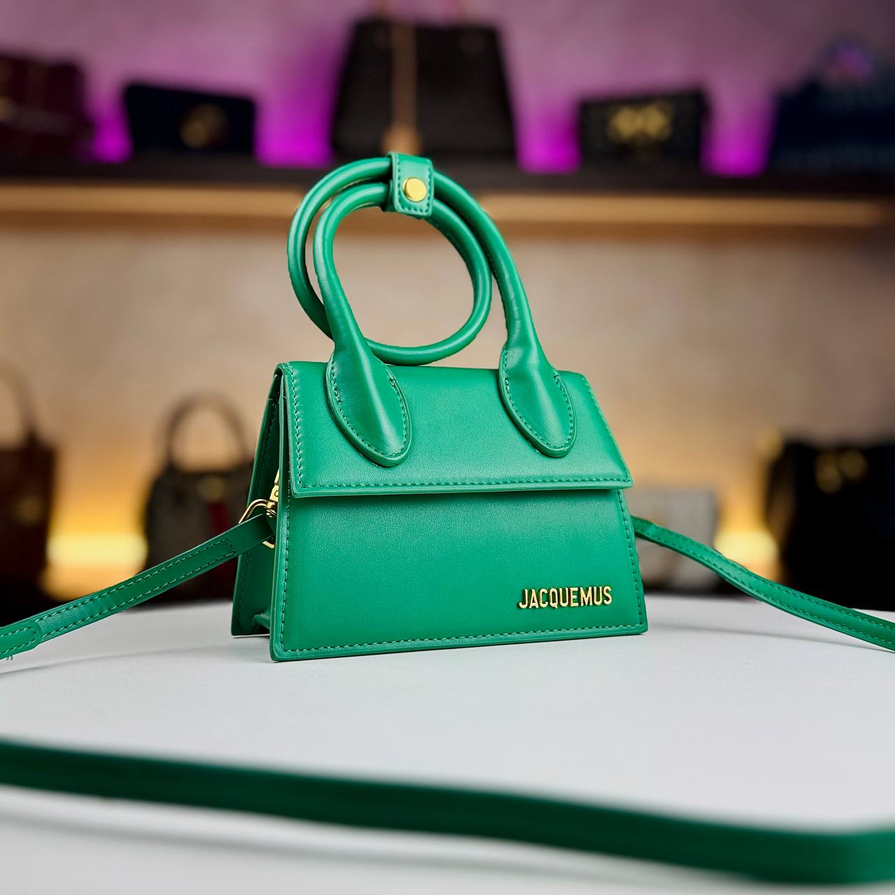 Jacquemus Le Chiquito Noeud Multi Color Handbag 👜🌿✨