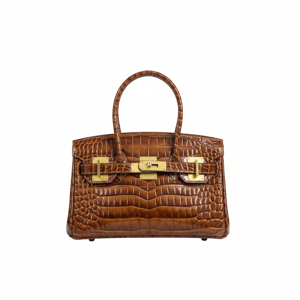 Hermès Colorblock Bag 👜 Red, White & Brown Accent