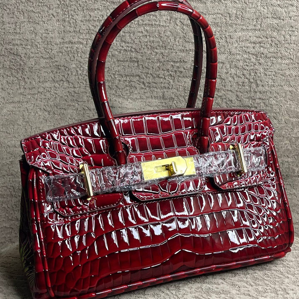 Hermès Colorblock Bag 👜 Red, White & Brown Accent