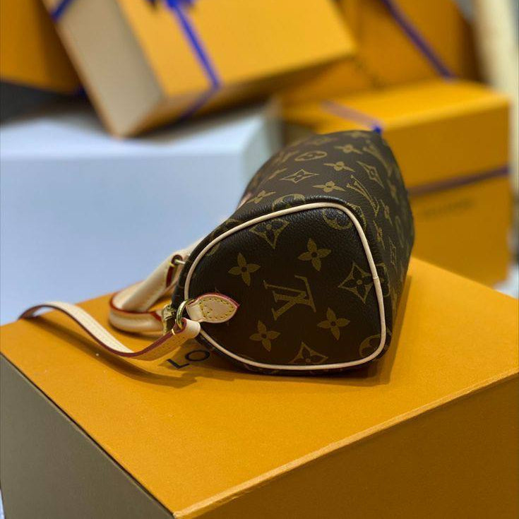 Louis Vuitton Monogram Nano Speedy with Adjustable Strap 👜✨🤎