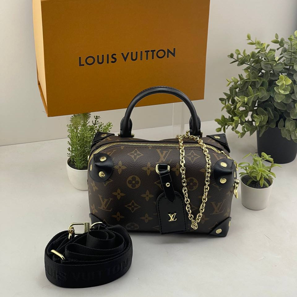 LV Monogram Bag: Brown, Pink & Black 👜🎀