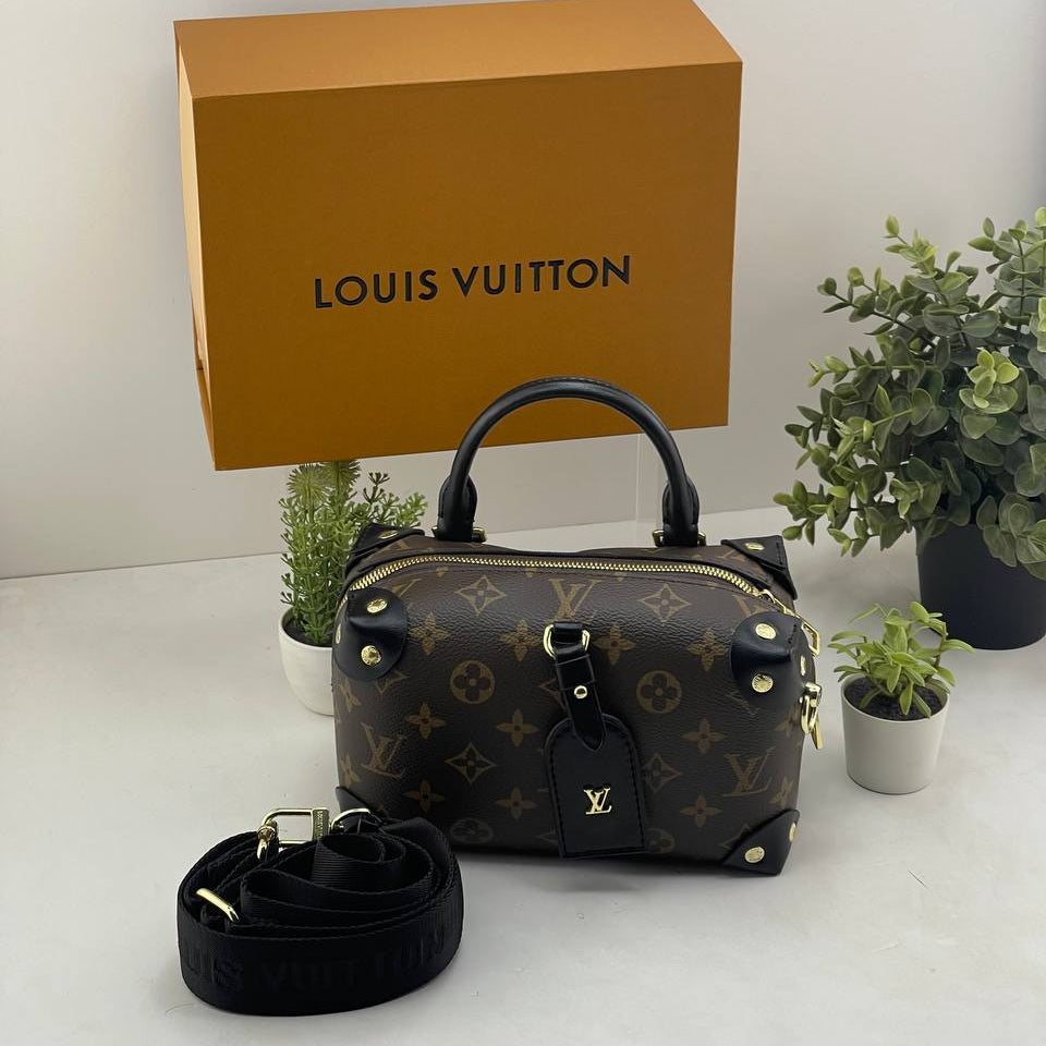 LV Monogram Bag: Brown, Pink & Black 👜🎀