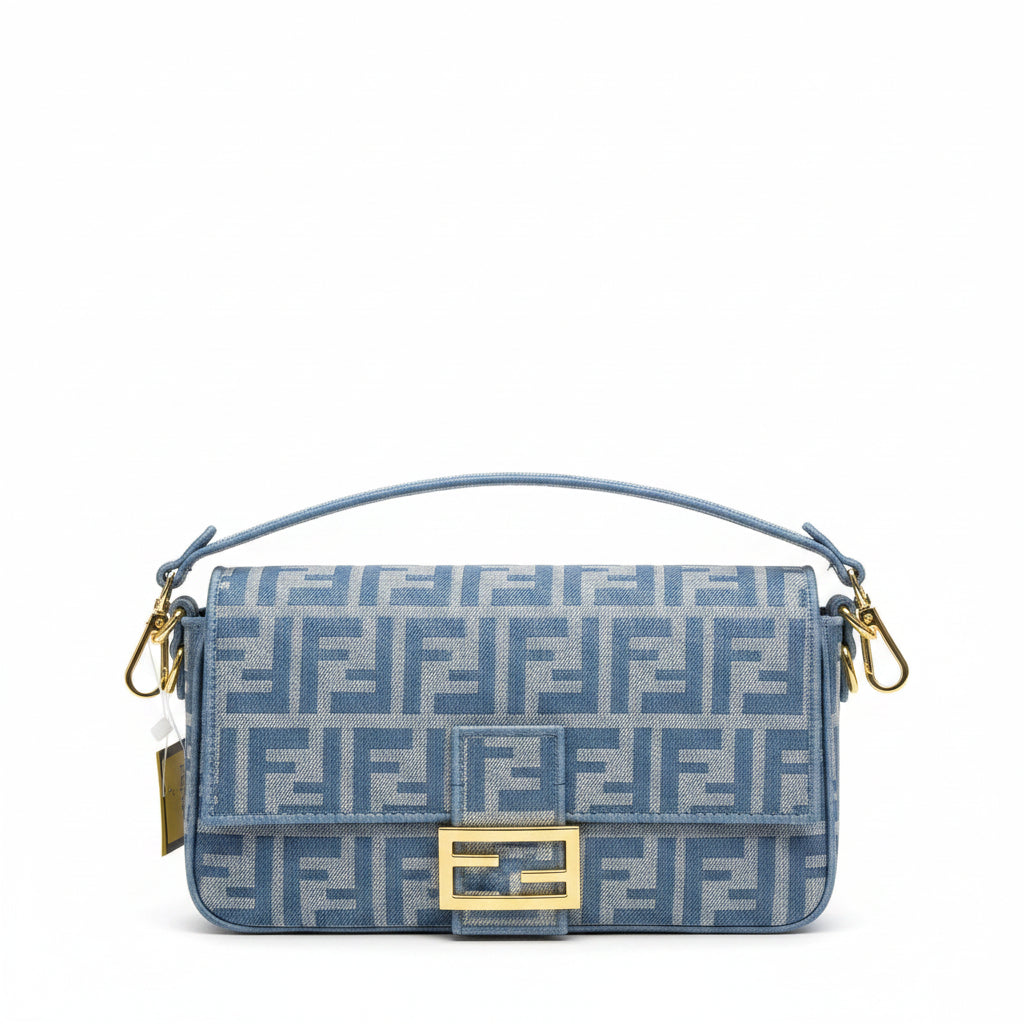 Fendi: Blue & Brown Chic Bag 👜 💙
