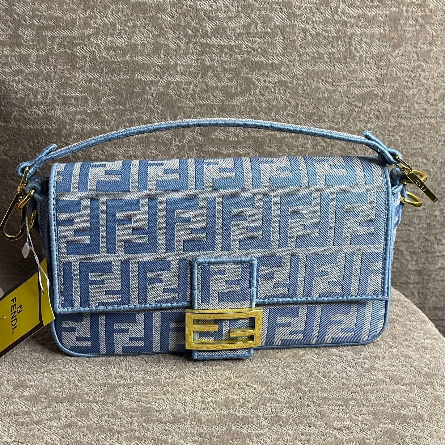 Fendi: Blue & Brown Chic Bag 👜 💙