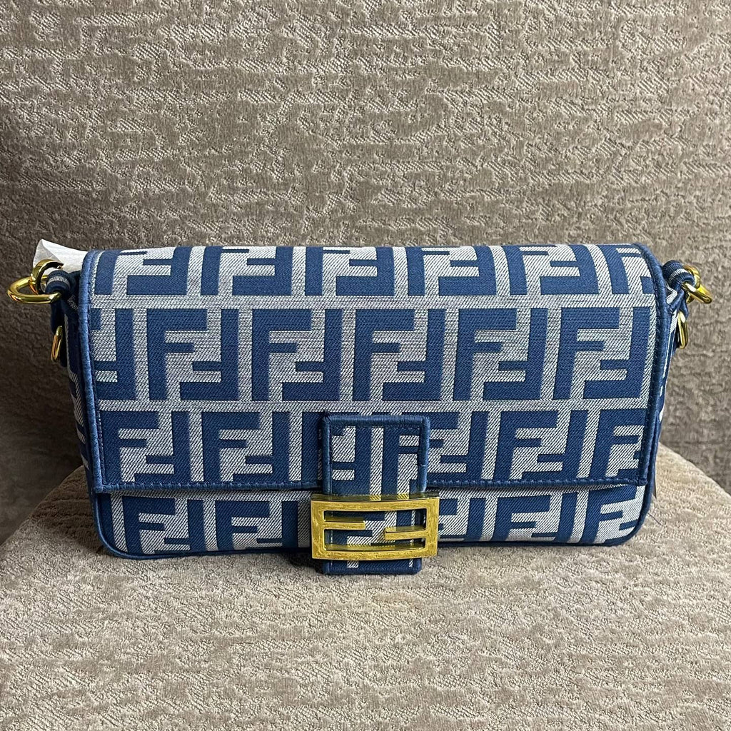 Fendi: Blue & Brown Chic Bag 👜 💙