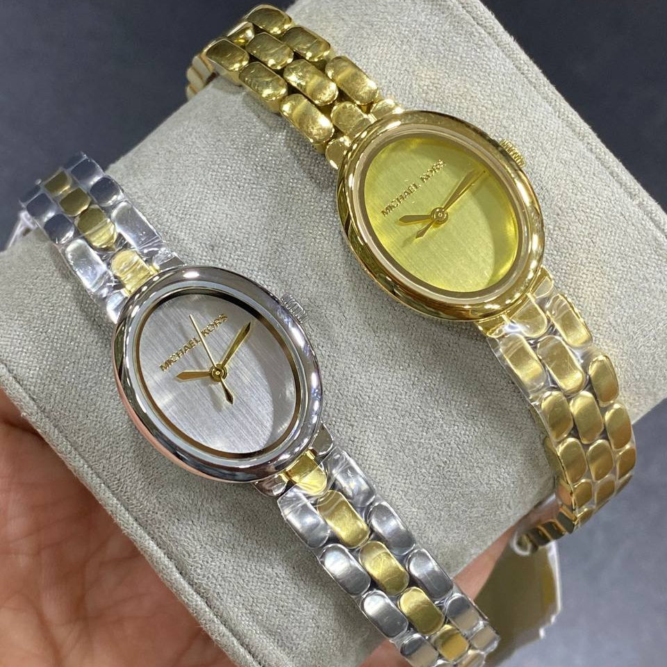 Mk Ladies Watch: Gold & Silver-Tone ⌚✨