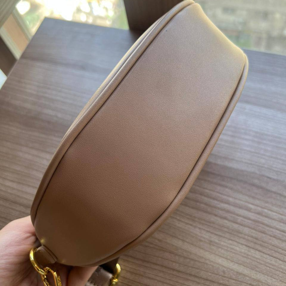 Prada Beige Crossbody Bag with Logo Plaque 👜✨