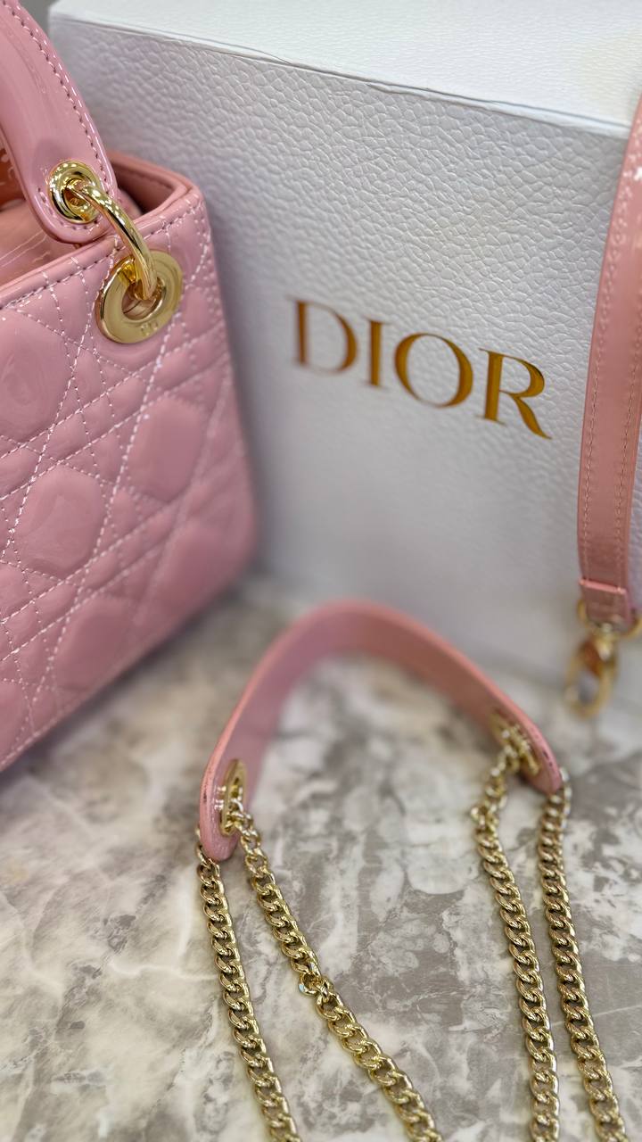 Christian Dior Quilted Mini Handbag with Silk Scarf Detail 👜✨