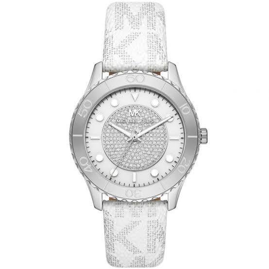 Michael Kors Logo Strap Crystal Watch in Rose Gold ⌚✨