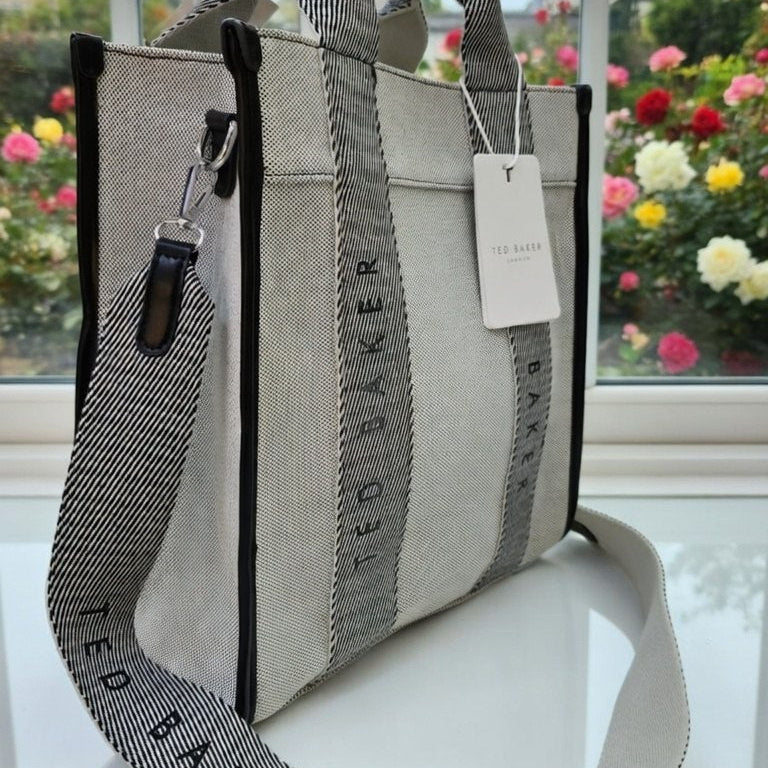 Ted Baker Canvas Tote Bag with Crossbody Strap 👜✨