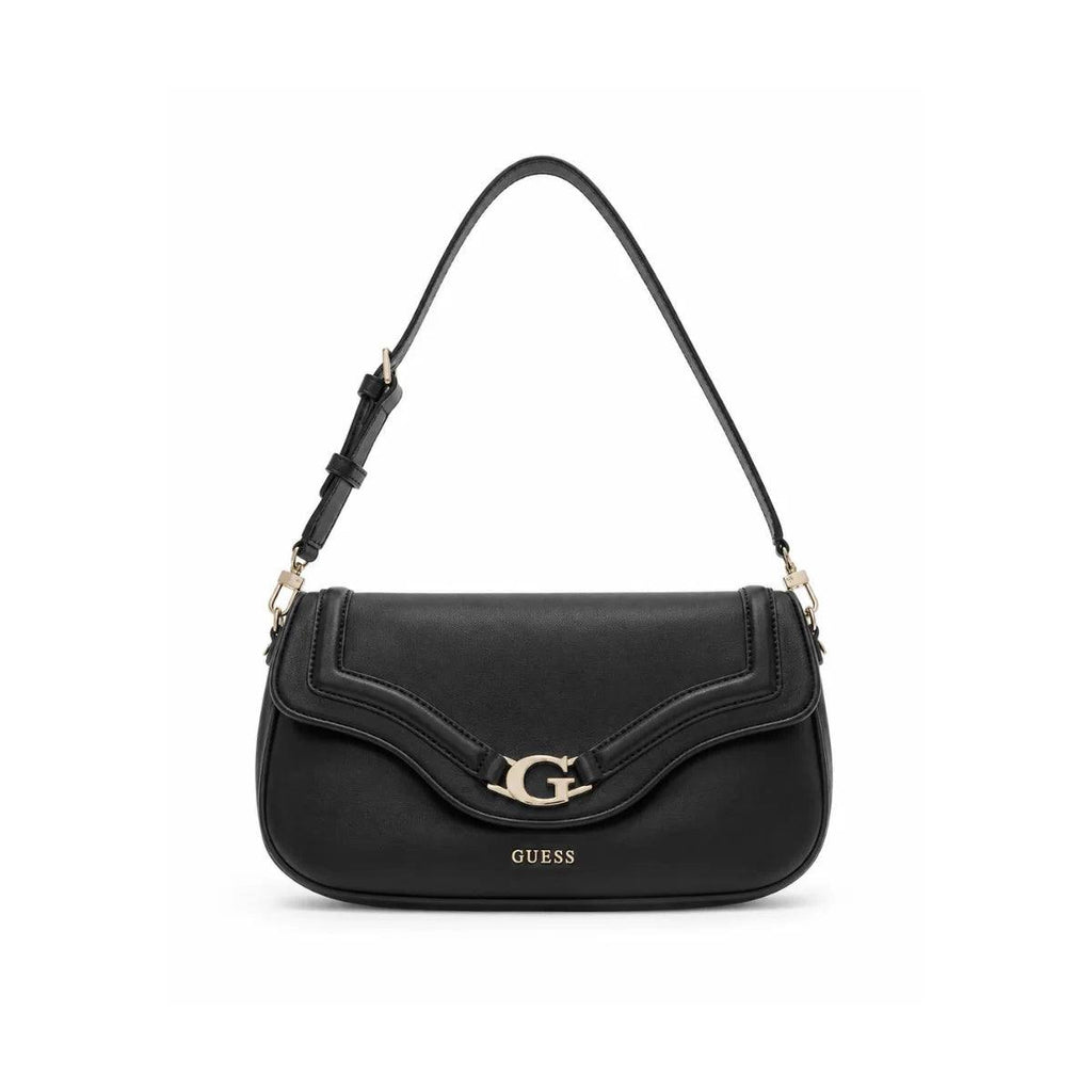 Guess Signature Black Structured Shoulder Bag 🖤👜
