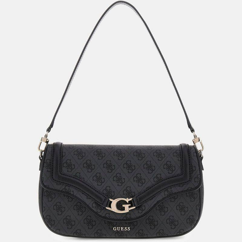 Guess Signature Black Structured Shoulder Bag 🖤👜