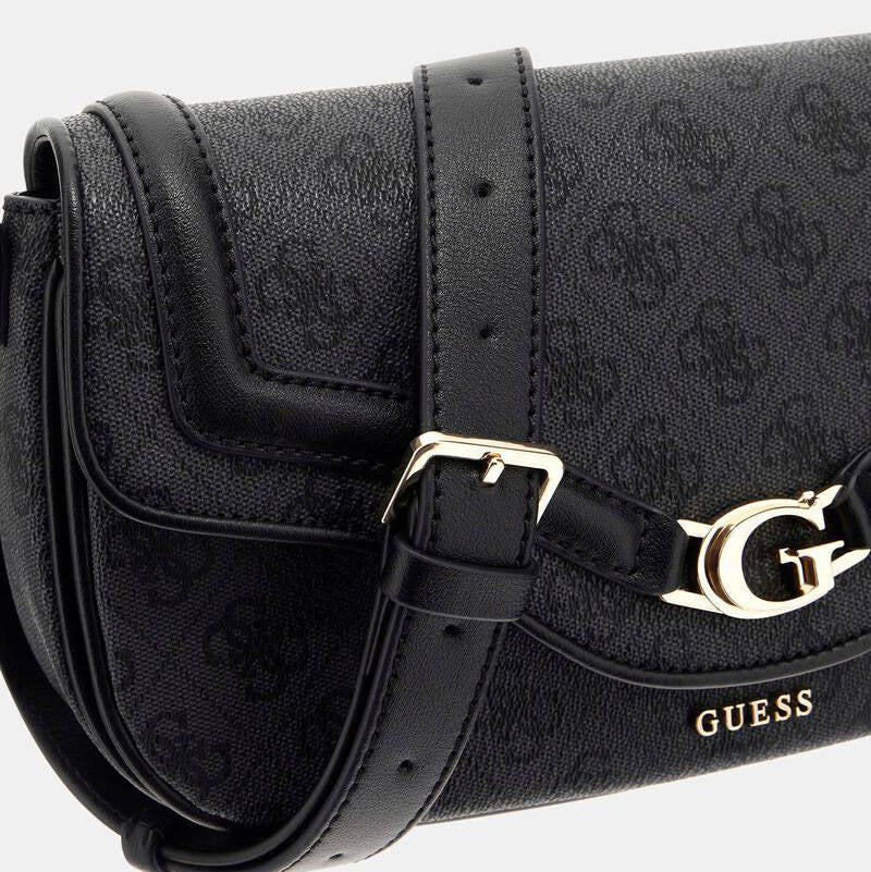 Guess Signature Black Structured Shoulder Bag 🖤👜