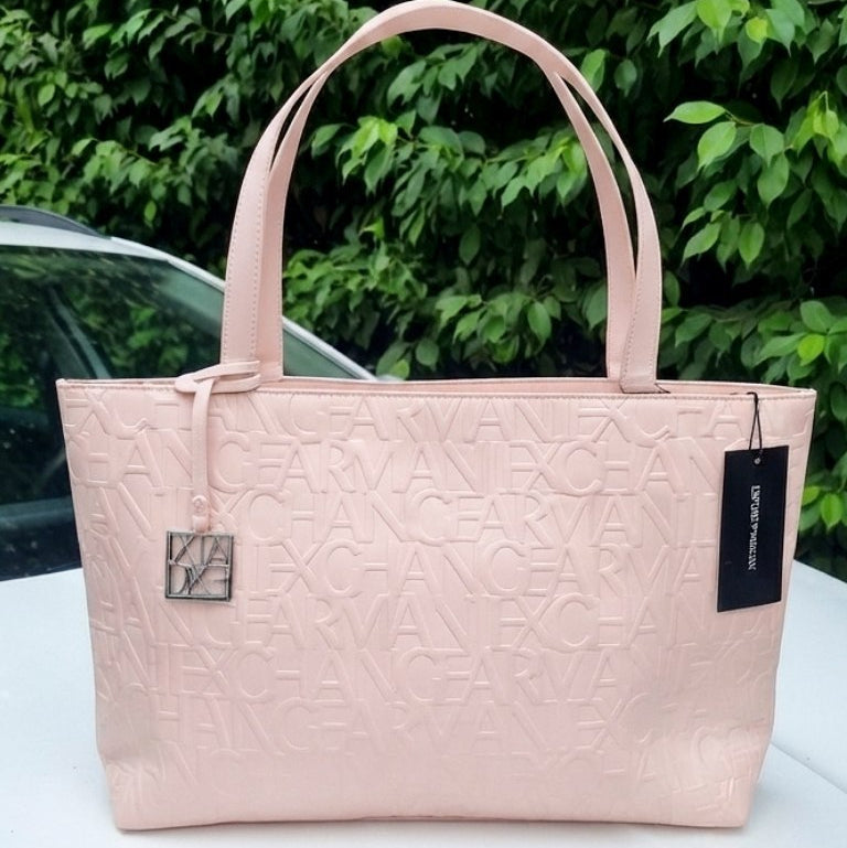 Emporio Armani Embossed Logo Tote Bag in Navy Blue 👜✨