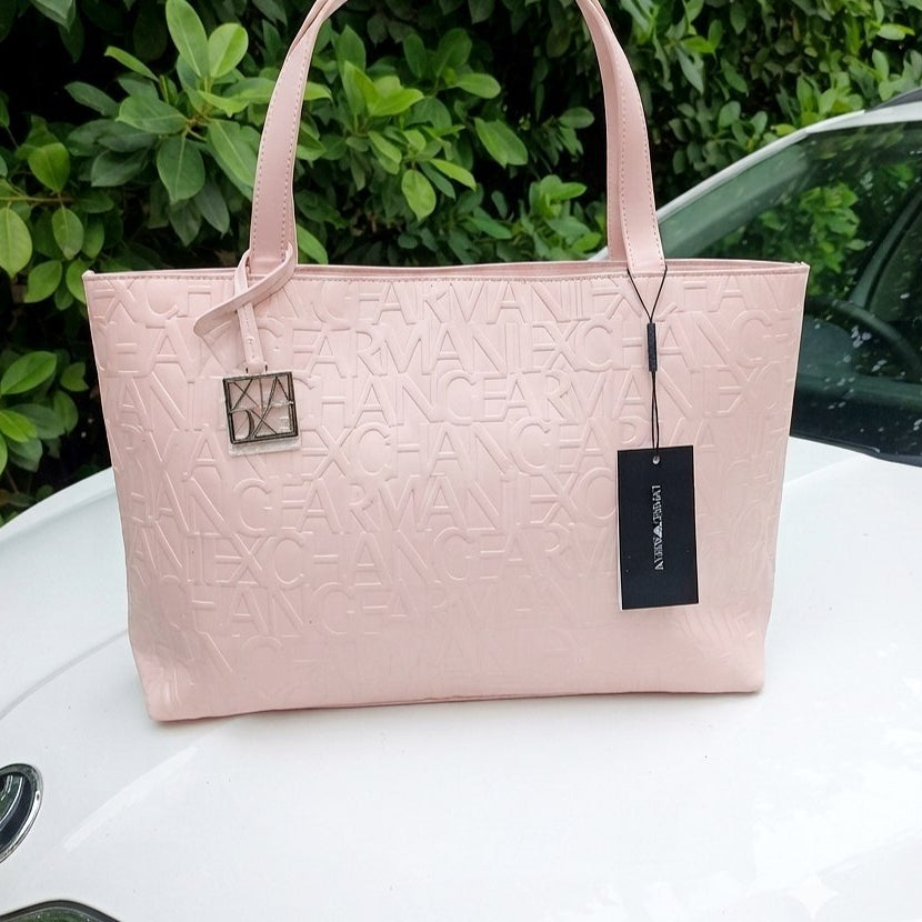 Emporio Armani Embossed Logo Tote Bag in Navy Blue 👜✨