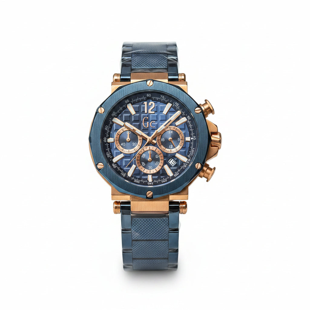 Gc Collection Two Tone Stainless Steel Chronograph Watch