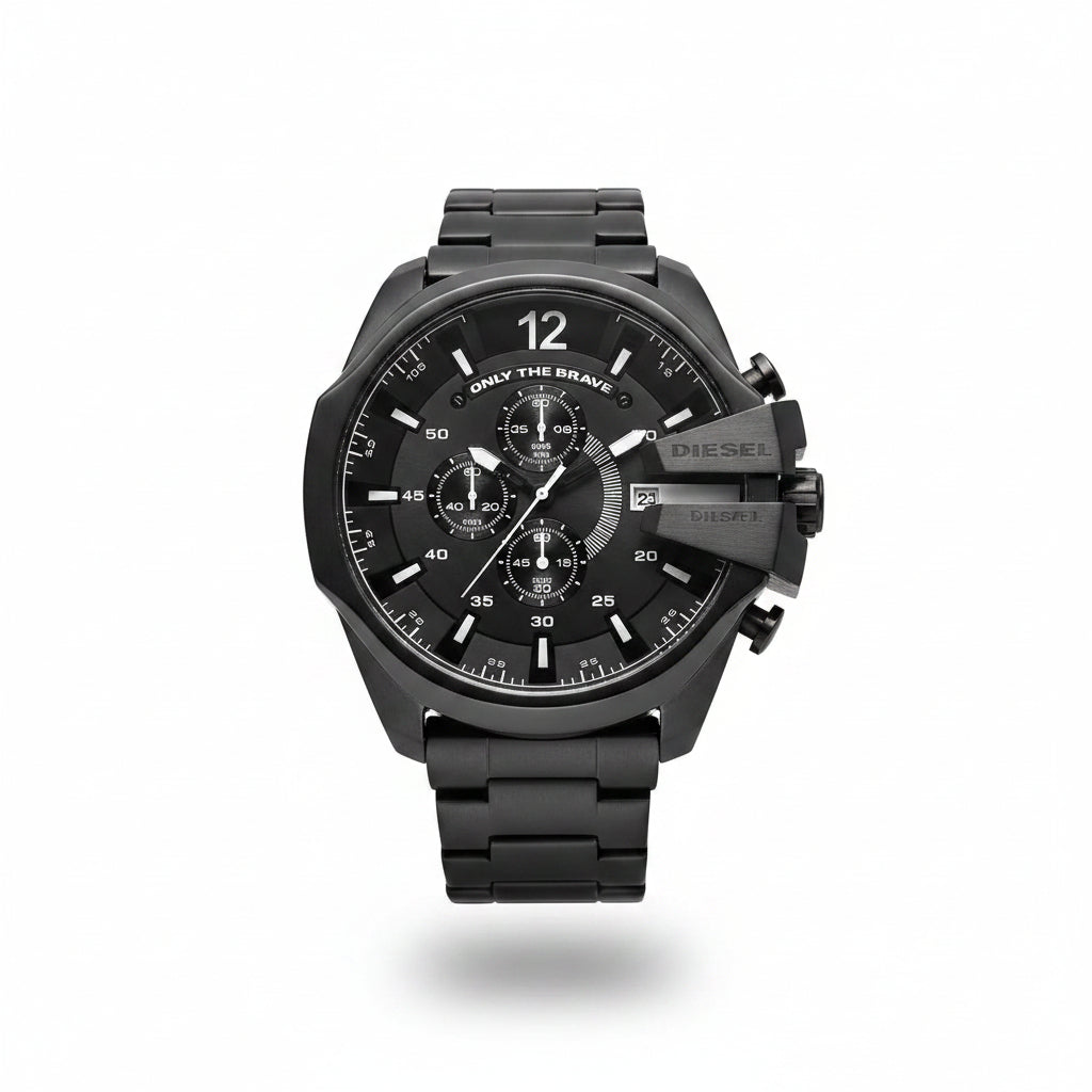 Diesel Men's Black Stainless Steel Chronograph Watch