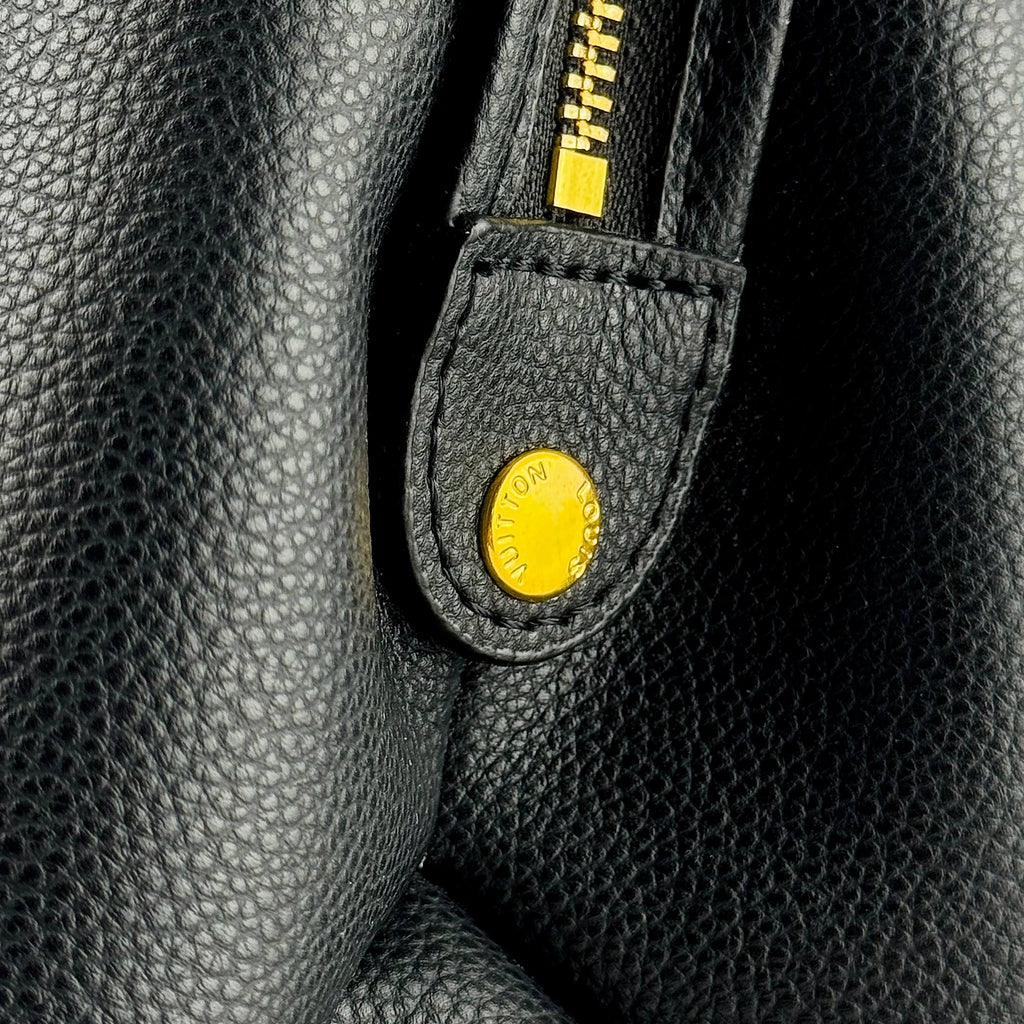 Louis Vuitton Monogram Empreinte Leather Handbag in Black